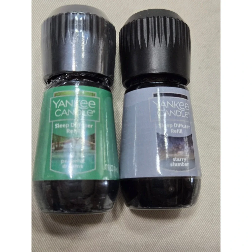 Yankee Candle Christmas Cookie Jar & Sleep Diffuser Refills Bundle 3pc Set
